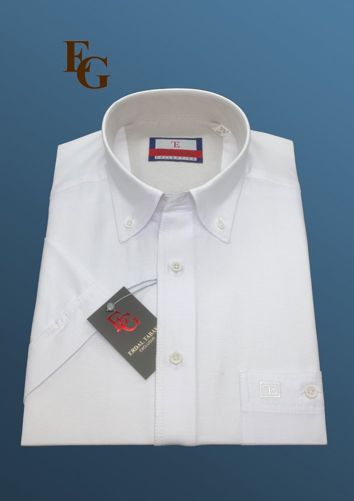 Oxford Panama Gömlek Kısa Kol 675 - 40 Lacivert