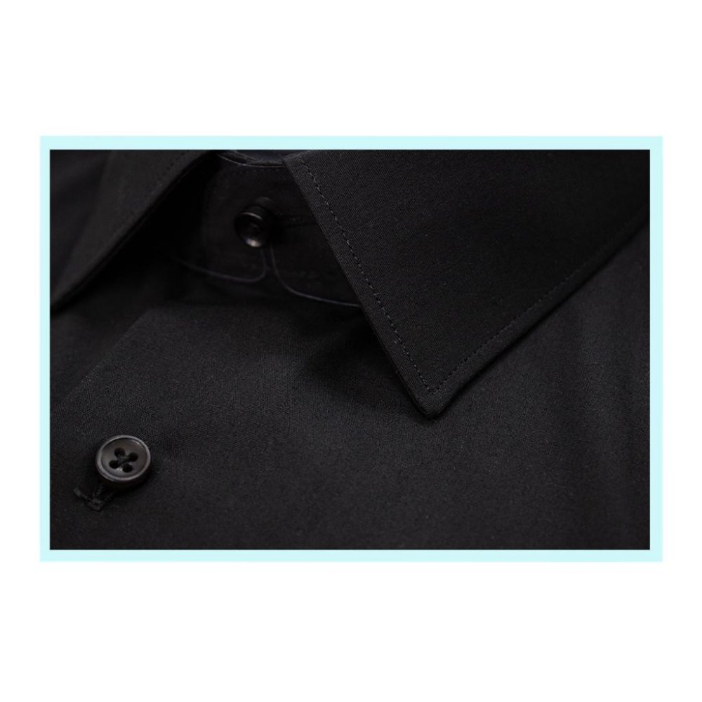Uzun Kol Gömlek Slim Fit Siyah 701 - 2